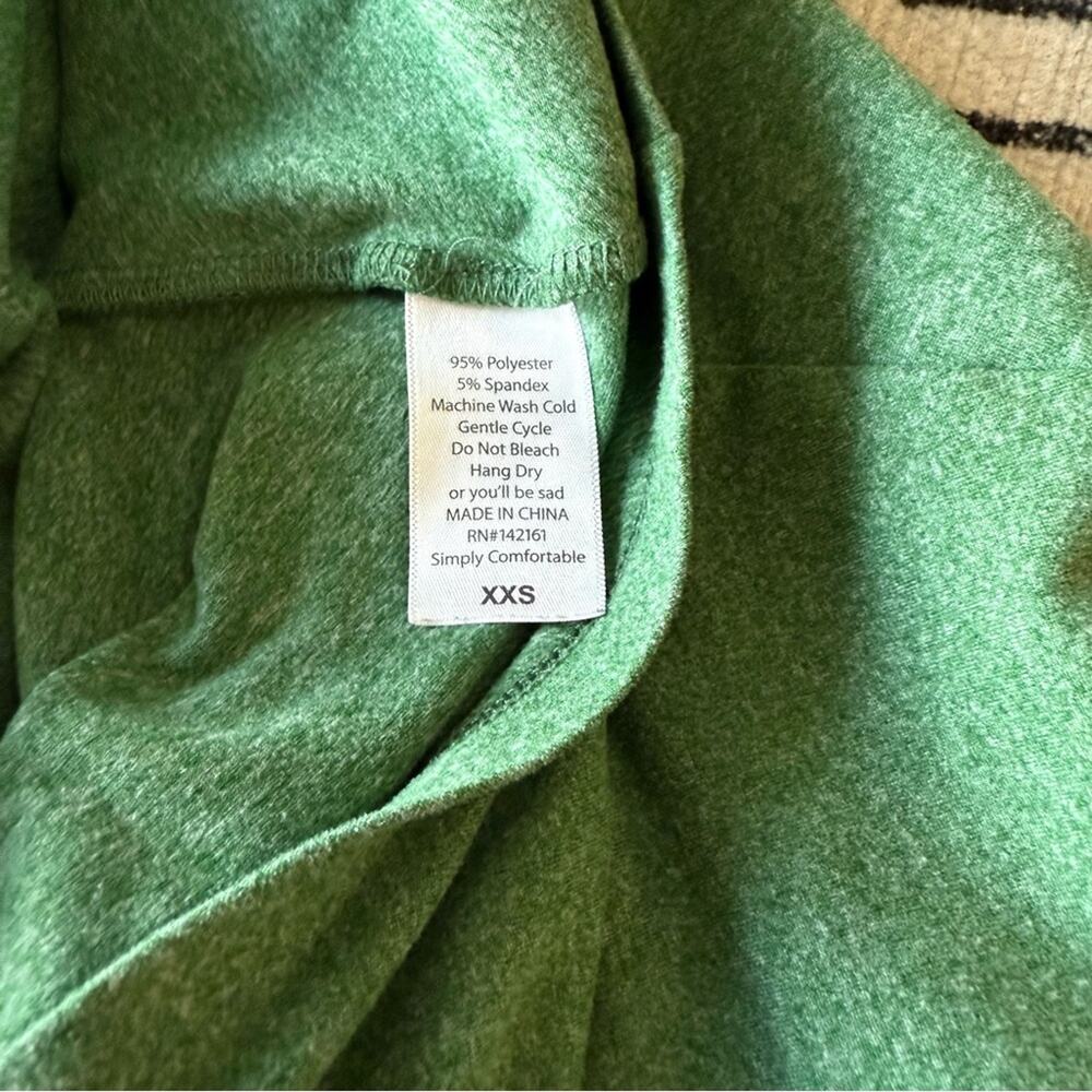 LuLaRoe Forest Green Dress XXS - Picture 5 of 5